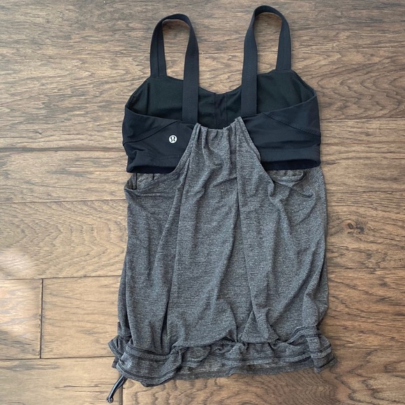 Size 8 Lululemon Black Run: Back on Track Tank - Picture 2 of 6